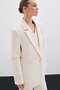 Front Single Button Long Jacket - Beige - 2