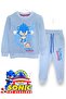 Sonic Print Crew Neck Long Sleeve Raster Soft Inner Texture Boy's Sweatshirt Set