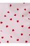 Cotton shirt collar heart-patterned shorts pajama set. - 6