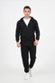 Unisex Black Zip-Up Jacket Tracksuit Set - 7