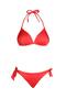 Beria Women's Triangle Half Padded Red Bikini Set - 2