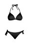 Beria Women's Triangle Half Padded Black Bikini Set - 2