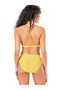 Women's Brown Bikini Bottom with Front Ruffle Detail - 2