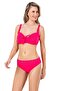 Women's Bow and Stone Detailed Plus Size Pink Bikini Set