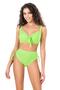 Women's Bow Detailed Green Large Size Bikini Set