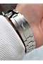 Special Design Silver-Green Color Steel Band Men's Wrist Watch with Calendar 2513.04 - 4