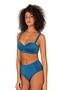 Petrol Blue Women's Bikini Set with Support and Accessories - 4