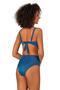 Petrol Blue Women's Bikini Set with Support and Accessories - 3