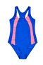 Girl's Piece Blue Swimmer Athlete Swimsuit
