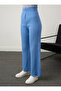 Ribbed Knitwear Set with Chest and Trousers - Blue - - 5