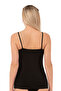 Özkan 26819 Women's Cotton Modal Tulle Detailed Thin Strap Undershirt - 2
