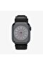 Apple Watch 42mm Seri 12/11/10 Uyumlu Kordon Band Sağlam Bant Mat Siyah - AMP02855