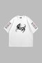 Korn Back Printed Oversize Unisex White T-shirt - 6