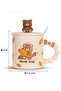 Fun Ceramic Mug with Teddy Bear Pattern - 3