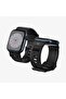 Apple Watch 42mm Seri 12/11/10 Uyumlu Kordon Band Sağlam Bant Mat Siyah - AMP02855 - 5