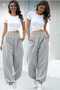 Oversize Elastic Leg Sweatpants - 2
