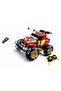 Power Bricks Series, Off-Road Vehicle Building Set 265 Pieces, with Remote Conrtol- Red