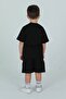 Unisex Cycling Neck Stripe Print Detail Tshirt Adjustable Waist Elastic Tracksuit Suit - 5