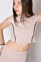 Beige Girl's Taty Cropled 2-Piece Set 20243 - 2