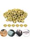 Eyelets and Sequins, No: 2 -[4,5 mm] - [100 Sets], Gold