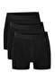 Men's Cotton 6-Piece Black Undershirt and 6-Piece Black Boxer 12-Piece Set - 4