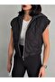 Women's Quilted Hooded Crop Vest with Pockets - 6
