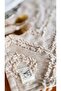 Punch Embroidered Runner 40X110 cm Washable Tableware, Table, Living Room, Kitchen, Placemat Care Beige - 6