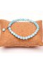 Blue Quartz Stone Bracelet (6 mm) - Facet Cut