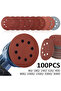 100pcs Sanding Discs 5Inch Round Alumina Sanding Pads 8-Hole Sanding Paper Polishing Sandpaper fo...