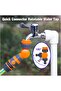Garden Hose Connector Faucet Adapter For 1/2 Inch Hose Reel Cart Plastic Click-lock Quick Connect... - 2