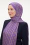 Purple Chain Pattern Love Shawl - 2