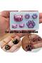 Small Cat Claw Crystal Epoxy Resin DIY Silicone Mold Cat Face Cat Claw Keychain Jewelry Pendant Mold - 2