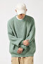 Men's Regular Fit Crew Neck Braided Knitwear - 5