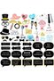 MULTI 52 pieces of gold powder wedding photography props, wedding gifts, party decorations, paper be