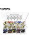 20Sets WH148 15MM Single Potentiometer Kits B1K/2K/5K/10K/20K/50K/100K/250K/500K/1M,With White, B...