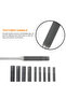 9 Pieces Roll Pin Punch Set Steel Punches Hand Pin Removing Tool with Carrying Case for Jewelers ... - 6