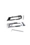 2Pcs ABS Chrome Car Steering Wheel Cover Sticker Trim for Citroen C4 Classic 2012 2013 2014 2015 ... - 7