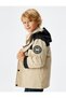 Hooded Pocket Detail Wind Cover Water Repellent Ski Jacket and Fleece Vest