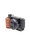 كاميرا Sony ZV-E10Full Cage مع مقبض خشبي وحذاء بارد وقوس دعم قفص الأرنب ومثبت ... - 5
