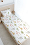 Single Fitted Sheet Set - Iconic Series - Pink Safari Animals
