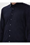 Navy Blue Slim Fit Long Sleeve Shirt 50291362-Vr033 - 7
