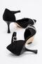 Women's Jewelled Heeled Shoes BLACK ZRA - 4