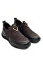 1953840K Women's Genuine Leather Elastic Thick Sole Casual Shoes