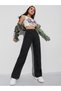 Bt16274327 Women's Non-Fading Black High Waist Wide Leg Jeans Trousers - 2