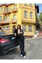 Women's Striped Piped Blazer Jacket and Trousers Set - 6