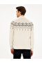 Ecru Slim Fit Quarter Collar Knitwear Sweater 50296448-Vr019 - 5