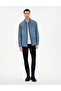 Blue Comfort Fit Long Sleeve Jean Shirt 50292072-Vr036 - 4
