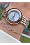 Ferruci Brand Rose Silver Color Steel Cord Women's Wristwatch - Bracelet Gift - 3