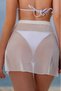 Women's pareo sea skirt mini transparent skirt short skirt transparent skirt - 2