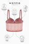 Viola Lace Bustier Bra Panty Set - Without Padding - Fashion - 2508 - Dusty Rose - 5